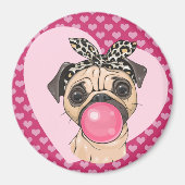 Pug Love Magnet (Voorkant)