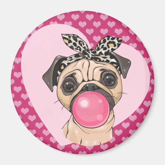 Pug Love Magnet (Voorkant)
