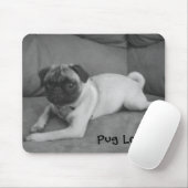 Pug Love Mousepad Muismat (Met muis)