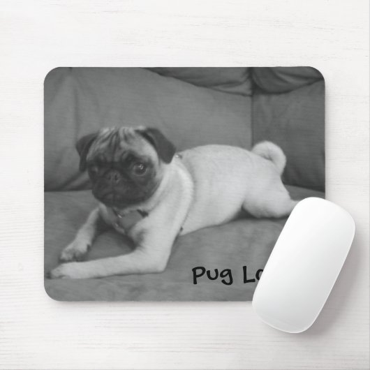 Pug Love Mousepad Muismat (Met muis)