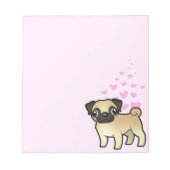 Pug Love Notitieblok (Voorkant)