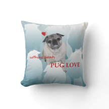 Pug Love Pillow