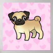 Pug Love Poster (Voorkant)