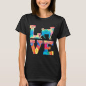 Pug Love Premium Schilderij T-shirt (Voorkant)