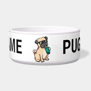Pug Love Puppy Dog Ereders Cute Dog Voerbakje