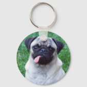 Pug Love Sleutelhanger (Voorkant)