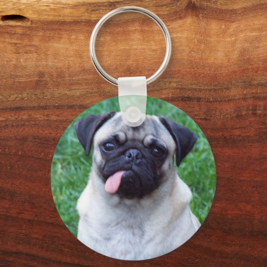 Pug Love Sleutelhanger (Voorkant)