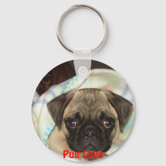 Pug Love Sleutelhanger