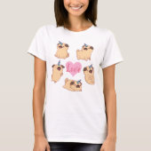 Pug Love T-shirt (Voorkant)