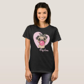 Pug Love T-shirt (Voorkant volledig)