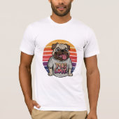 Pug Love Vibes T-shirt (Voorkant)