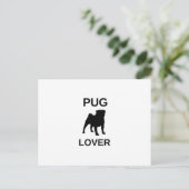 pug lover briefkaart (Staand voorkant)
