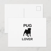 pug lover briefkaart (Voorkant / Achterkant)