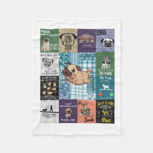 Pug Lover Gift, Idee Pug Owner Deken