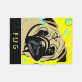 Pug Lover Gifts Fleece Deken (Voorkant (Horizontaal))