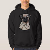 Pug Lover Middenvinger Grappige Graphic T-shirt Cl (Voorkant)