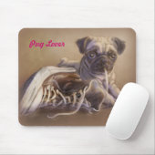 Pug Lover Muismat (Met muis)