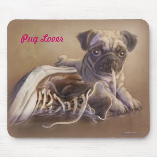 Pug Lover Muismat (Voorkant)