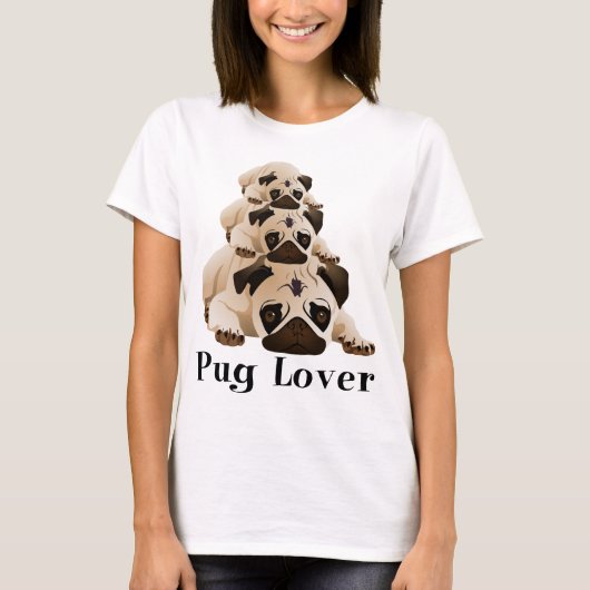Pug Lover.png T-shirt (Voorkant)