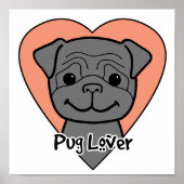 Pug Lover Poster (Voorkant)