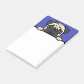 Pug Lover Schattigee Peeking Puppy Dog Gifts Post-it® Notes (Schuin)