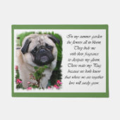 Pug Lovers Art Deurmat (Voorkant)
