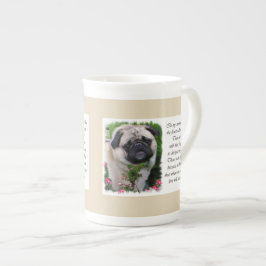Pug Lovers Art Porselein Kop