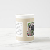 Pug Lovers Art Porselein Kop (Voorkant)