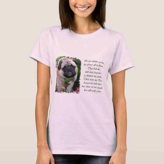 Pug Lovers Art T-shirt (Voorkant)