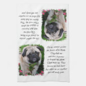 Pug Lovers Art Theedoek (Verticaal)
