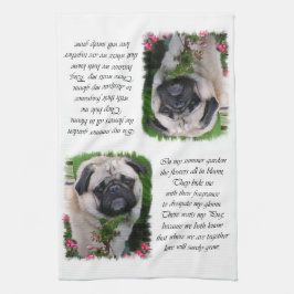 Pug Lovers Art Theedoek