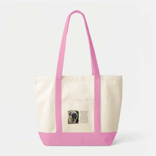 Pug Lovers Art Tote Bag (Voorkant)