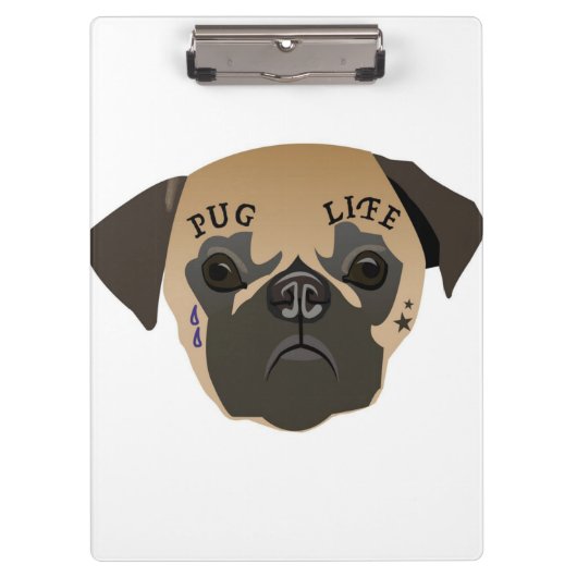 Pug Lovers | Cute Pug Life Klembord (Voorkant)