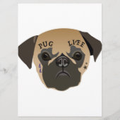Pug Lovers | Cute Pug Life Menu (Voorkant)