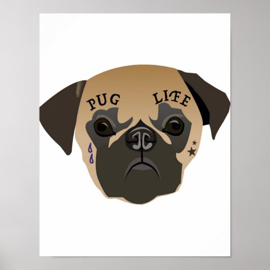 Pug Lovers | Cute Pug Life Poster (Voorkant)
