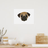 Pug Lovers | Cute Pug Life Poster (Keuken)