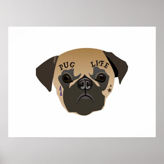Pug Lovers | Cute Pug Life Poster (Voorkant)