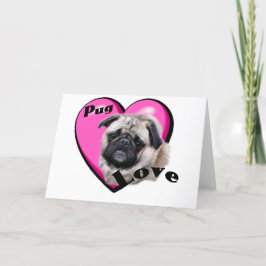 Pug Lovers Feestdagen Kaart