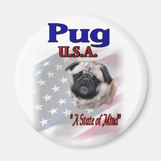 Pug Lovers Gifts Magneet (Voorkant)