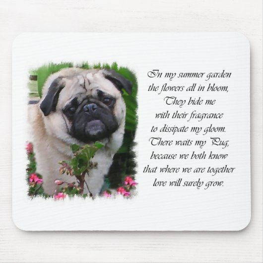 Pug Lovers Gifts Muismat (Voorkant)