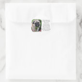 Pug Lovers Gifts Ronde Sticker (Tas)