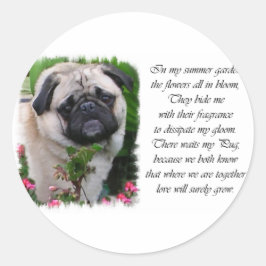 Pug Lovers Gifts Ronde Sticker