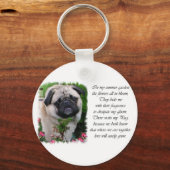Pug Lovers Gifts Sleutelhanger (Voorkant)