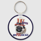 Pug Lovers Gifts Sleutelhanger (Voorkant)