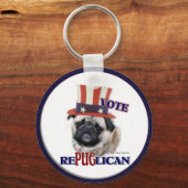 Pug Lovers Gifts Sleutelhanger (Voorkant)