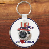 Pug Lovers Gifts Sleutelhanger (Voorkant)