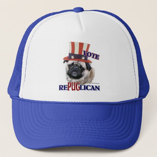 Pug Lovers Gifts Trucker Pet (Voorkant)