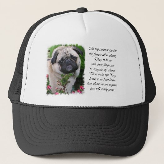 Pug Lovers Gifts Trucker Pet (Voorkant)