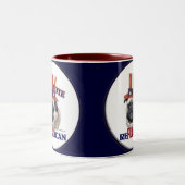 Pug Lovers Gifts Tweekleurige Koffiemok (Center)