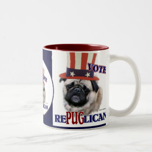 Pug Lovers Gifts Tweekleurige Koffiemok
